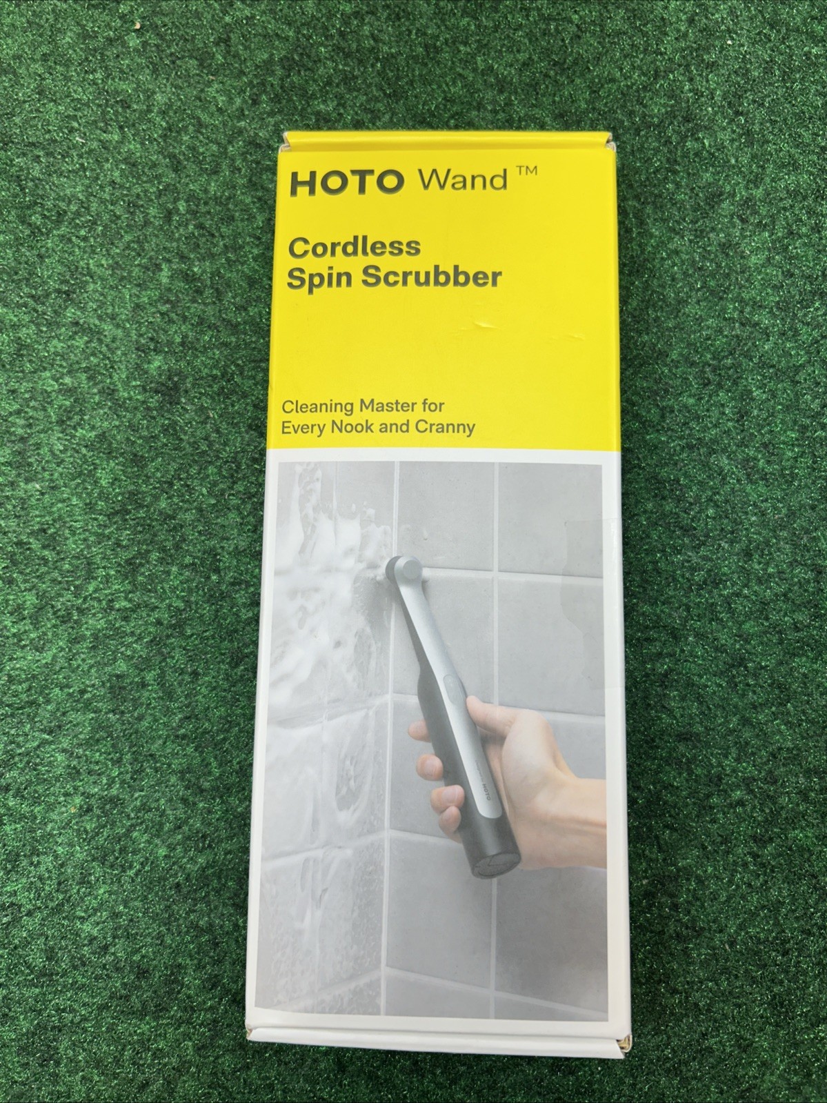 HOTO Wand Cordless Spin Scrubber Kit + 3 Microfiber Cloths Bundle