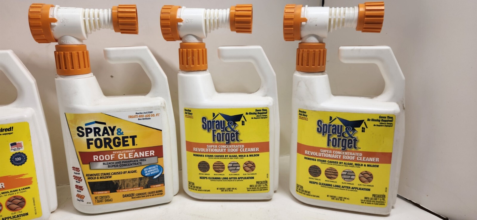 Spray & Forget Roof Cleaner 32 oz. Liquid (Pack of 5) Lot