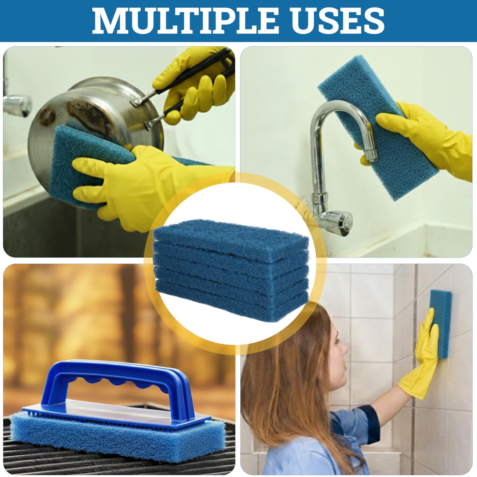 Medium Cleaning Pad | Medium Duty Scrub, Eco-Friendly, General Cleaning