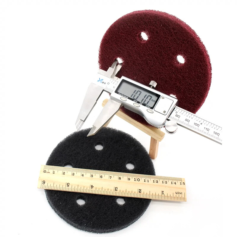 5″ 125mm 5 Hole Scouring Pad Sanding Discs Abrasive Cleaning Pads 240#-800#
