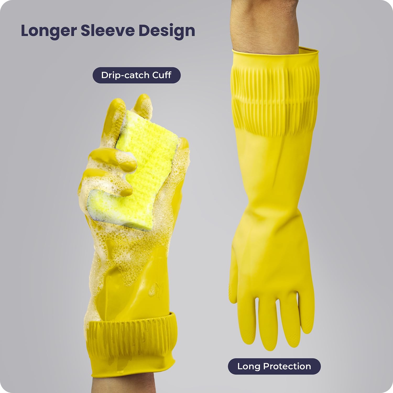 FMP Brands Yellow Large 12 Pair Pack of 15 Inch (Pack 12),