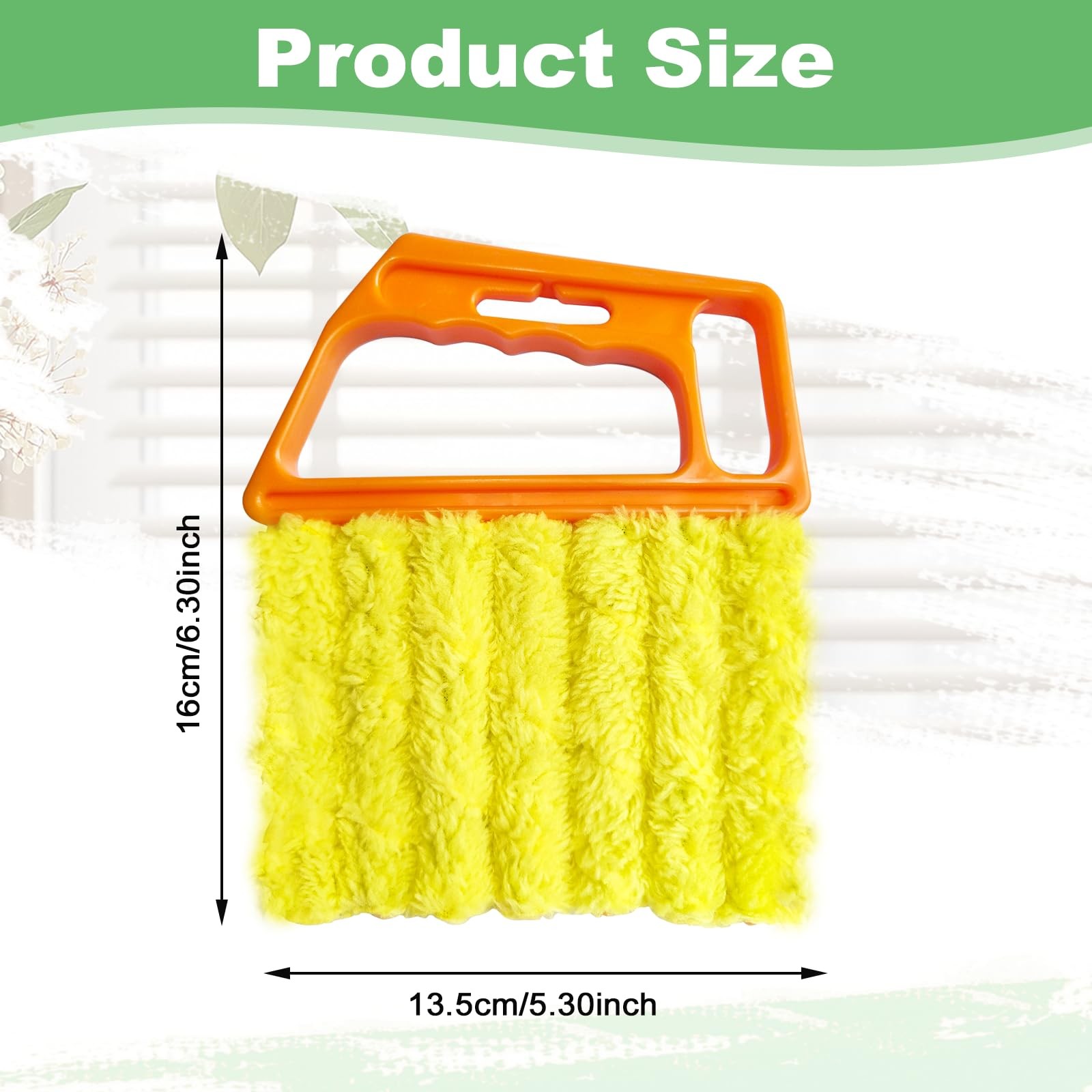 4 Pack Window Blind Cleaner Duster Tool, 7 Finger Venetian Scrub Brush with W…