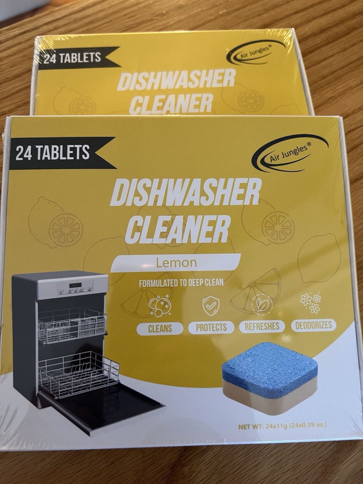 48ct Dishwasher Cleaner Lemon Scented Deep Clean Tablets / New 2 packs of 24ct