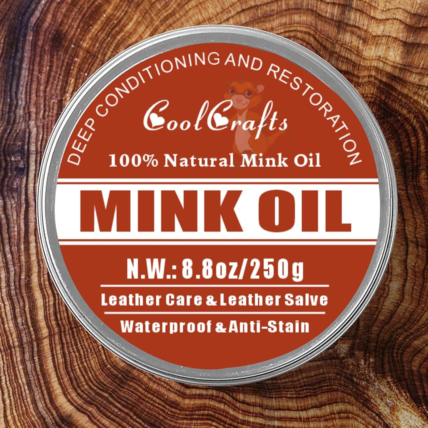 Mink Oil for Leather Boots 8.8 OZ Boot Oil Leather Conditioner Cleaner for Shoes