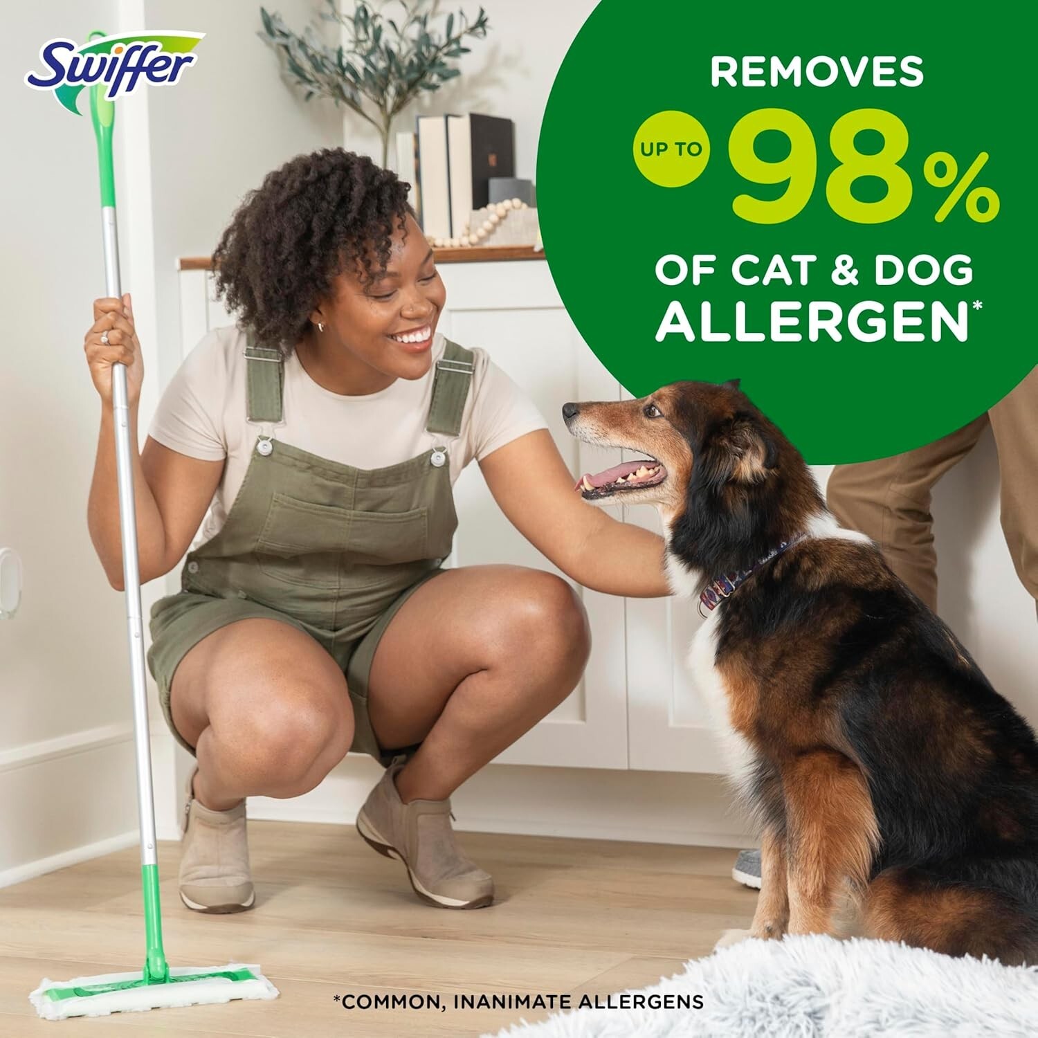 Swiffer Sweeper Pet, Heavy Duty Dry Cloth Refills, Febreze Odor Defense, 32 ct