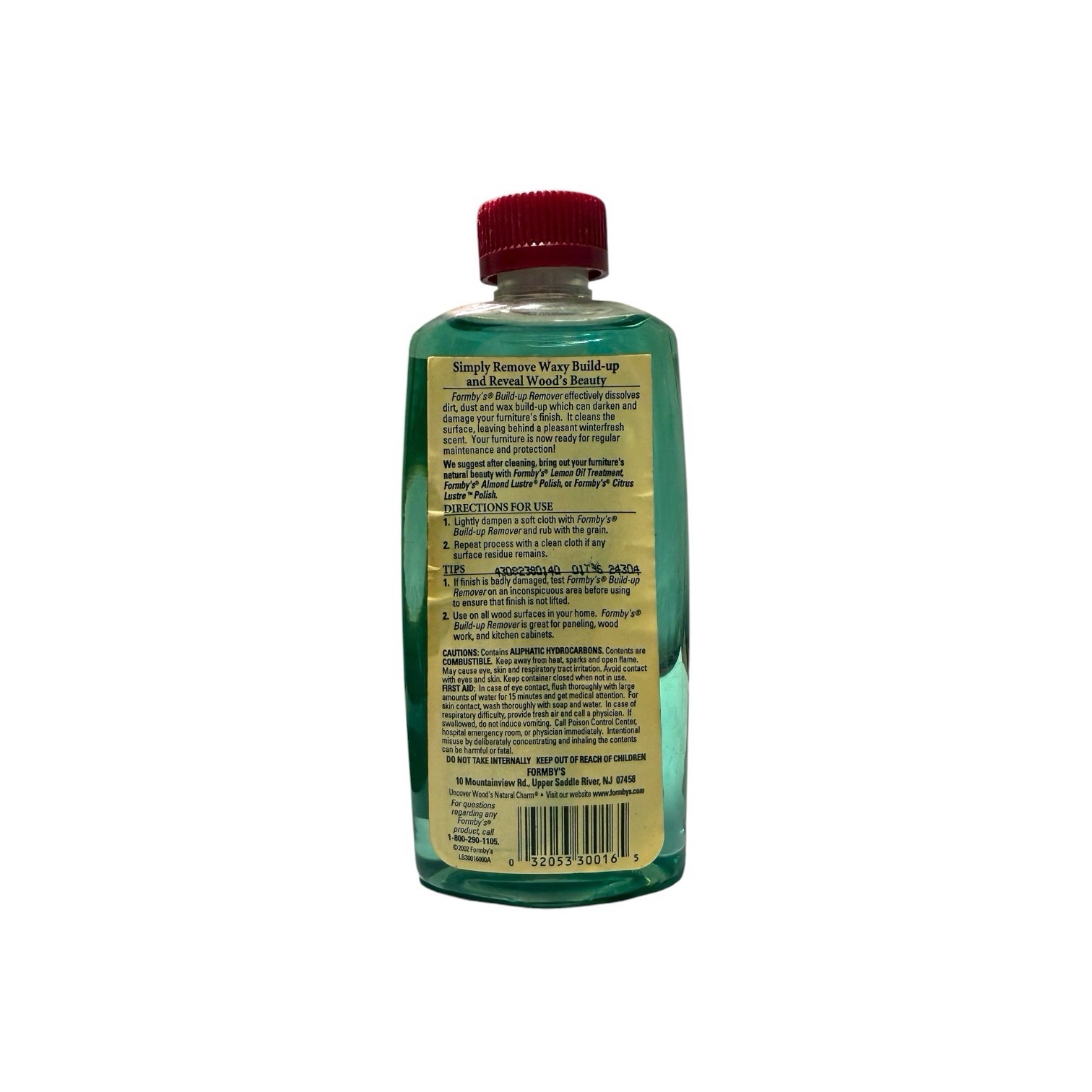 Vintage 2002 Deep Cleansing Build Up Remover For Wood Paneling Cabinets 8oz