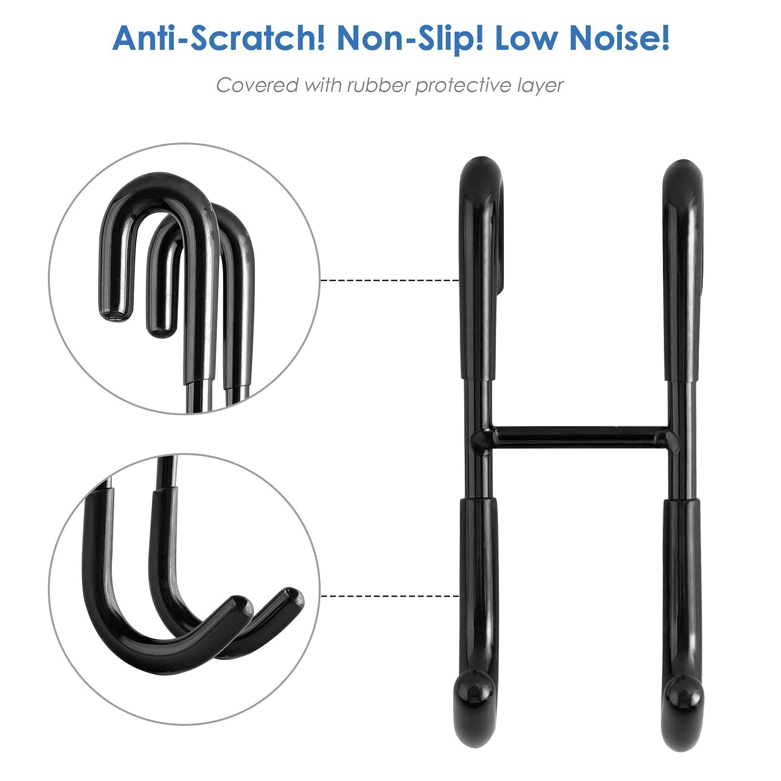 12″ Shower Squeegee Set with Hooks – Ideal for Glass Doors, Mirrors & Windows