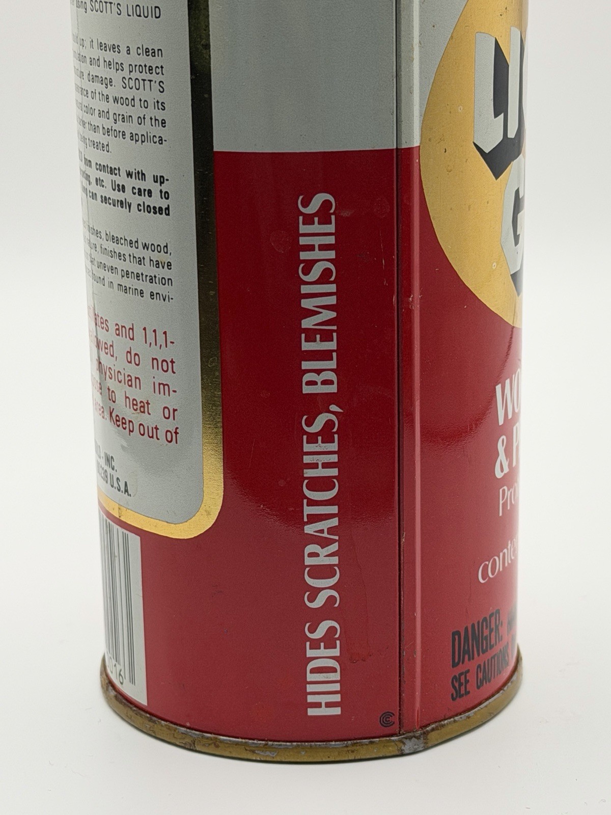 Vintage Scott’s Liquid Gold Wood Cleaner & Preservative Pourable Non Aerosol