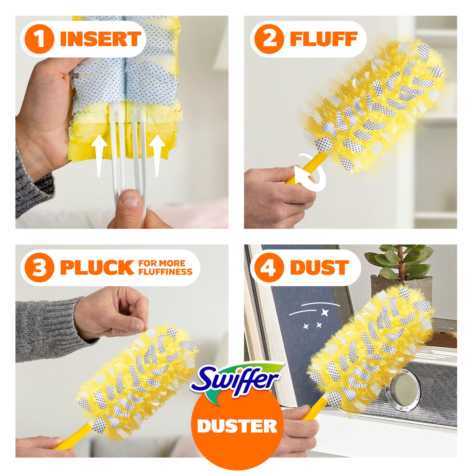 2 Pack Swiffer Dusters Heavy Duty Duster Refills Unscented 11 Ct Each
