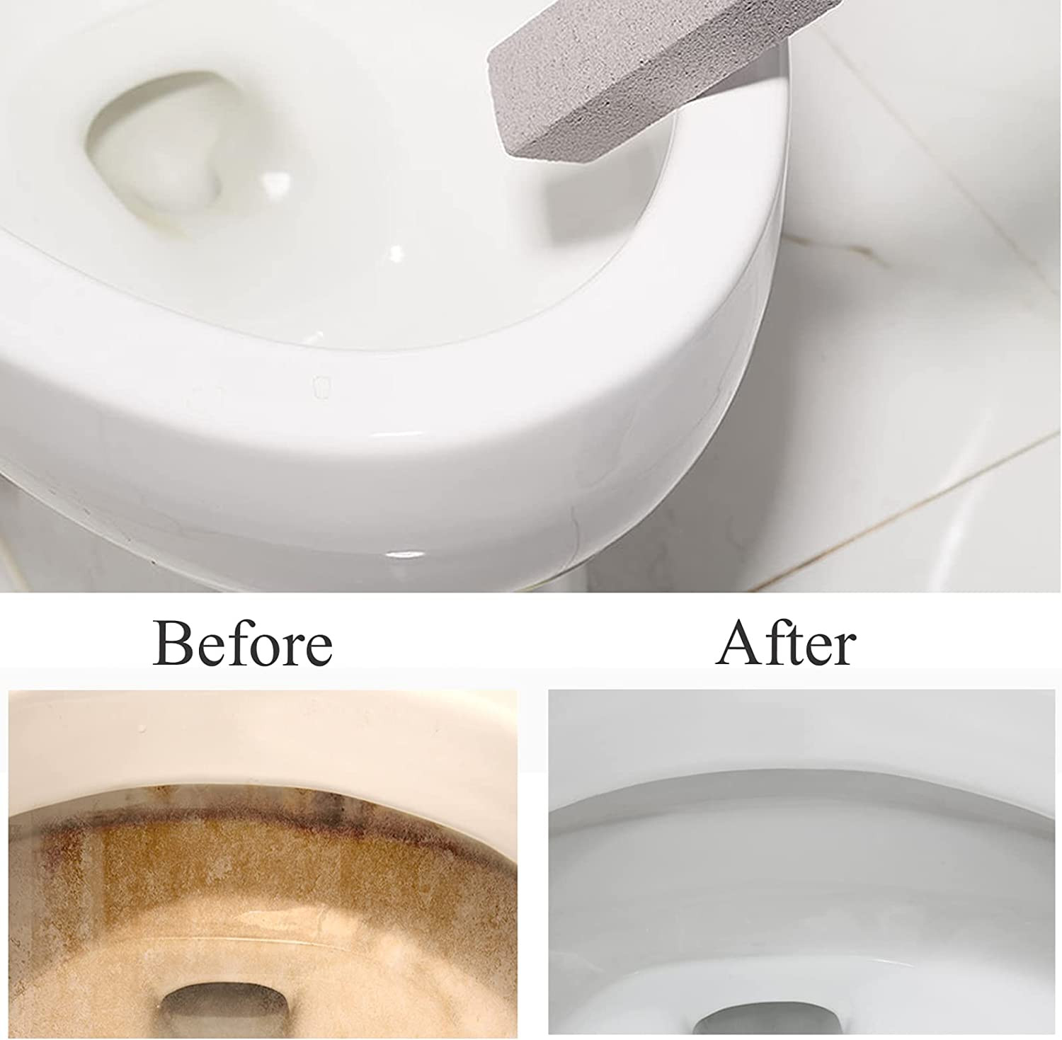 8 Pack Pumice Stone for Toilet Bowl Cleaning, Scouring Stick Remove Toilet Bowl