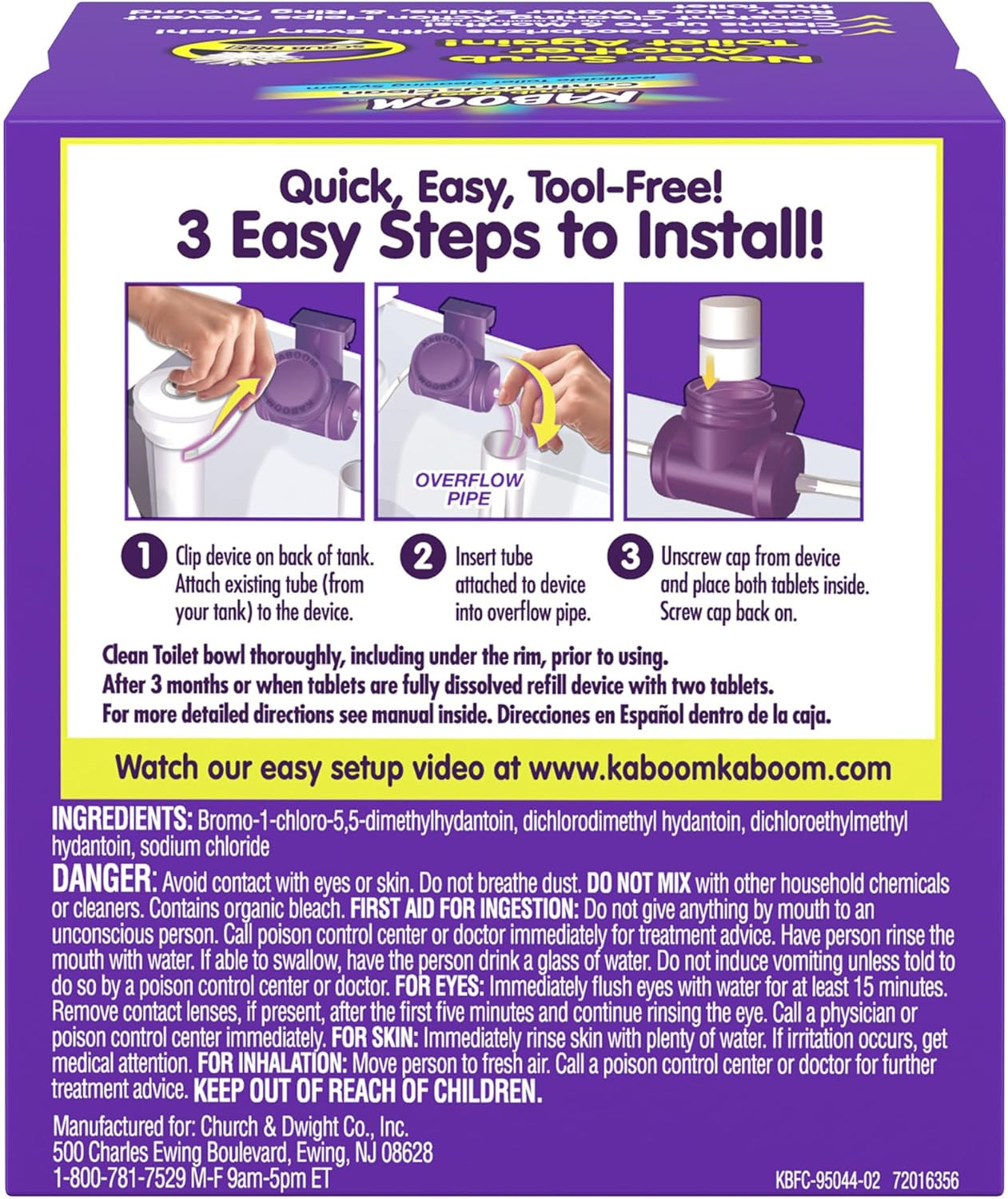 Scrub Free! Toilet Bowl Cleaner System with 2 Refills