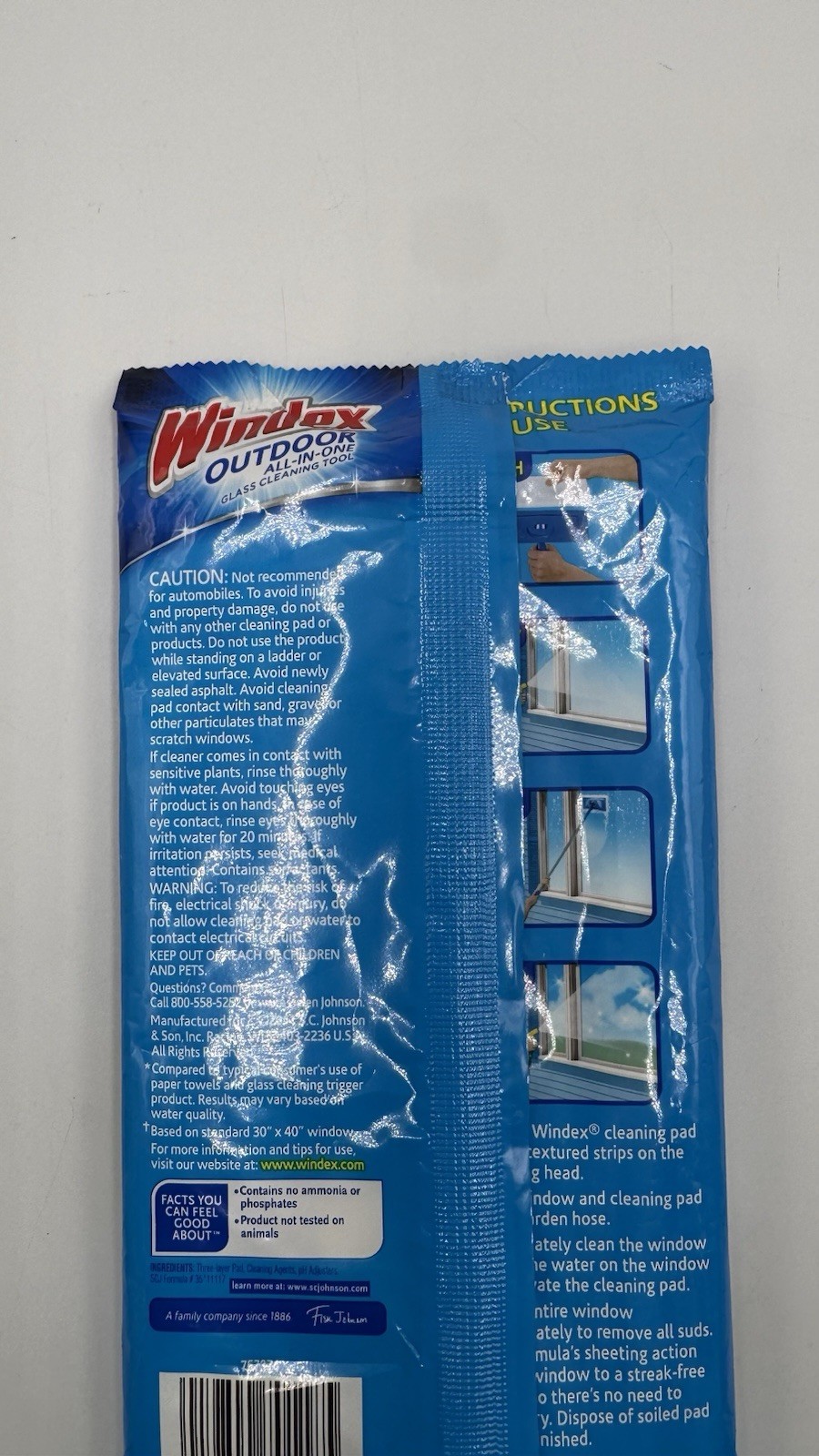 Windex Outdoor Refill Cleaning Pad Windows 1 Pk 2 Pads Discontinued NOS 2011