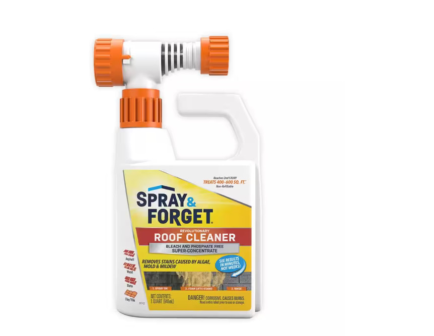 Spray & Forget 32oz – Super Concentrated Revolutionary Roof Cleaner