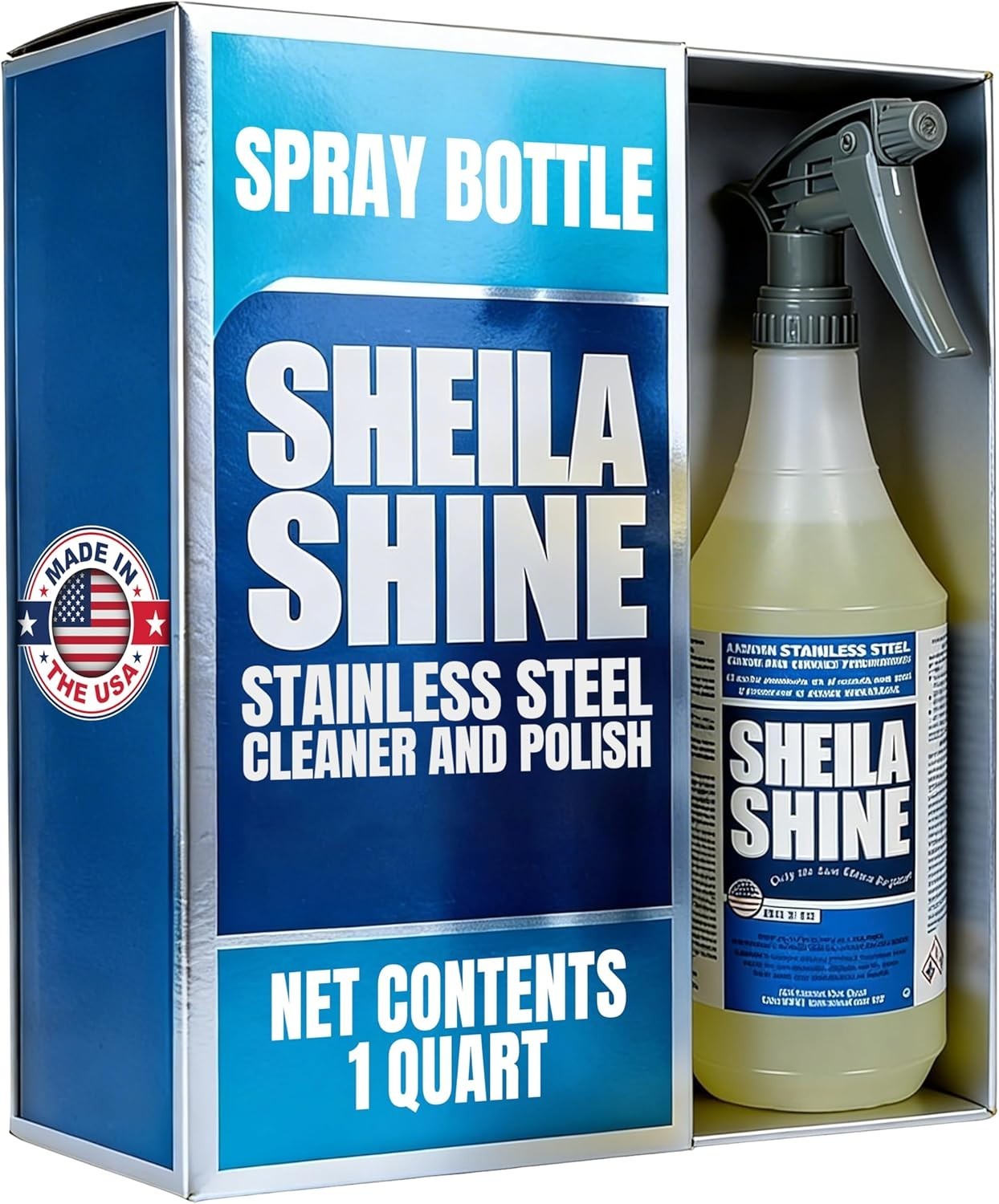 32 Fluid Ounce Stainless Steel Polish Spray – Deep Clean & Lasting Protection