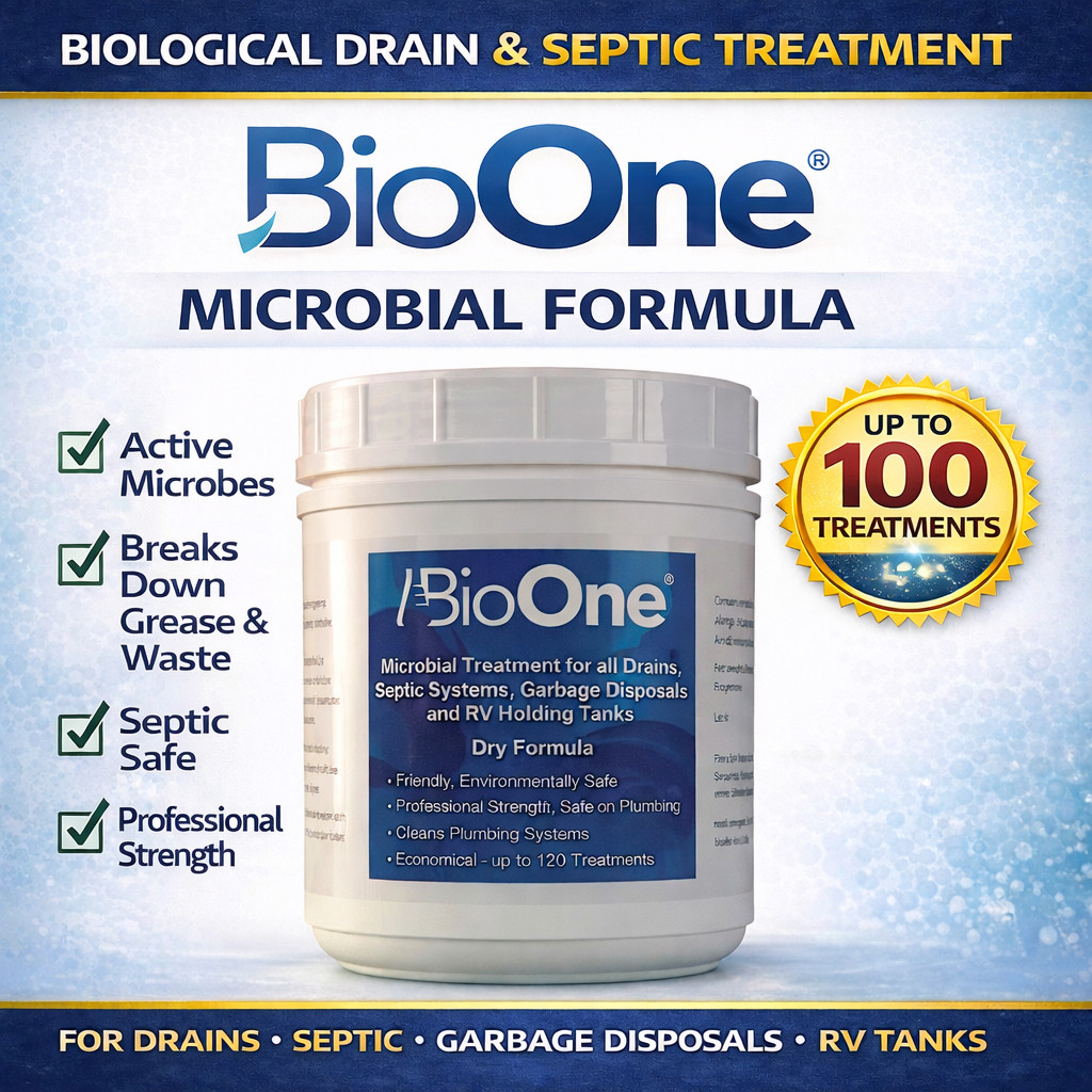 BioOne 2 lb Drain & Septic Maintainer B1dry Enzyme Powder Commercial HD-289819