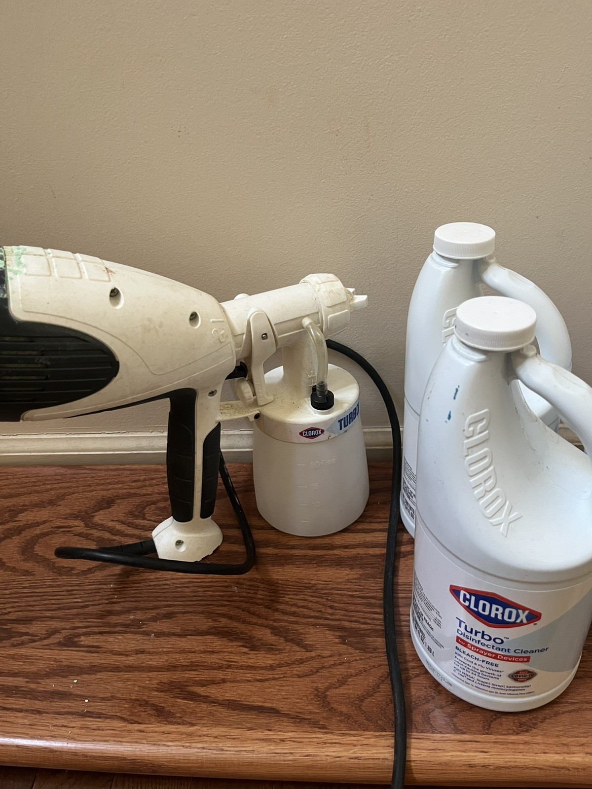 Clorox Turbo Power Sprayer w/Three 1/2 gallon disinfectant solution