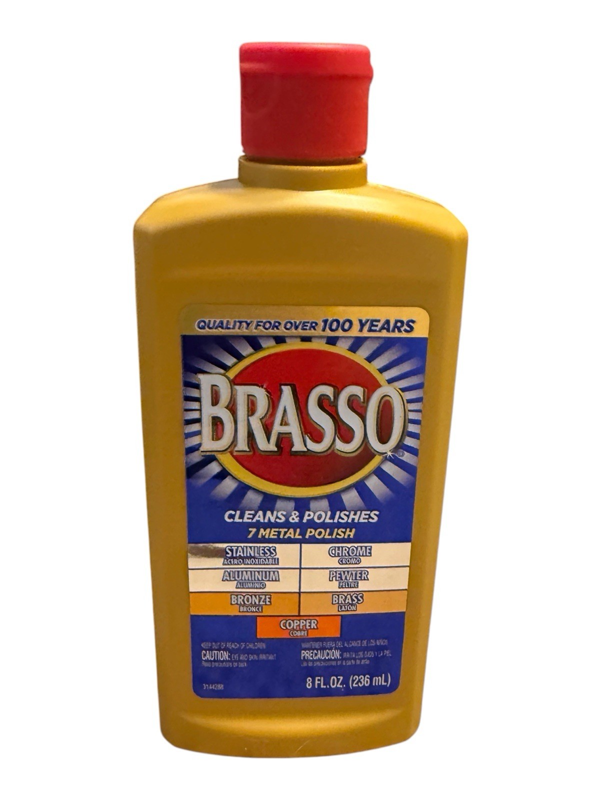 Brasso Metal Polish (7-Pack) Cleans Chrome, Brass, Pewter, Bronze (7x 8 oz)