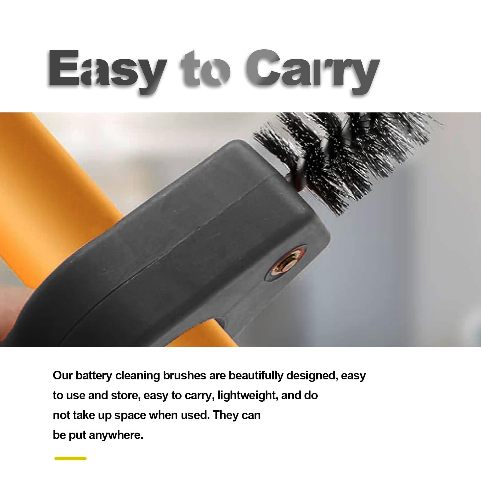 ZOKYUYS 4 in 1 Car Battery Cleaning Brush,Anti-Corrosion Battery Terminals,Co…