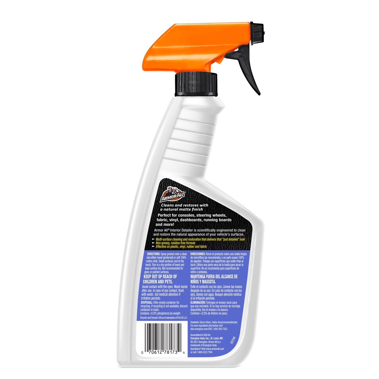 Armor All 78173 7.5 to 9 pH Natural Finish Detailer Protectant 16 oz.