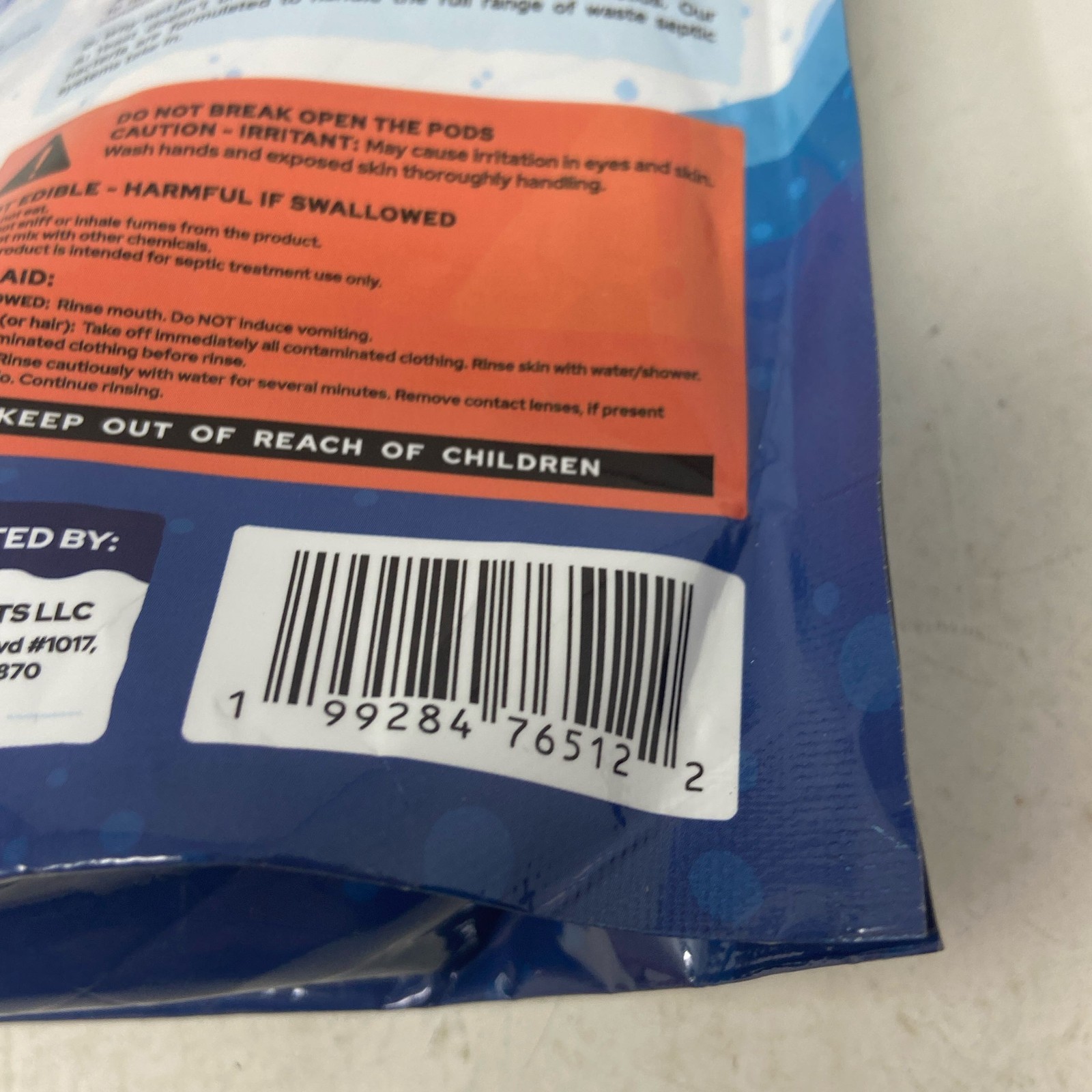 Septic Snackers Septic Tank Pods 2X Strength Blue, 12 Pods/1 Year
