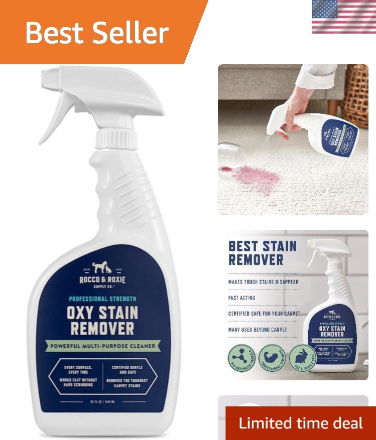 Oxy Stain Remover Spray – Family & Pet Friendly, Professional Strength Formula