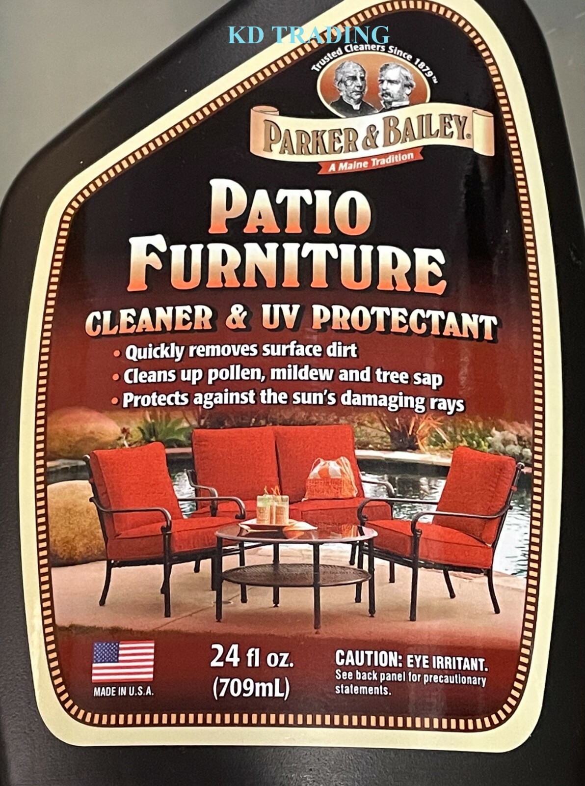 (2-Pk) PARKER & BAILEY Fiberglass Vinyl PATIO FURNITURE CLEANER & UV PROTECTANT