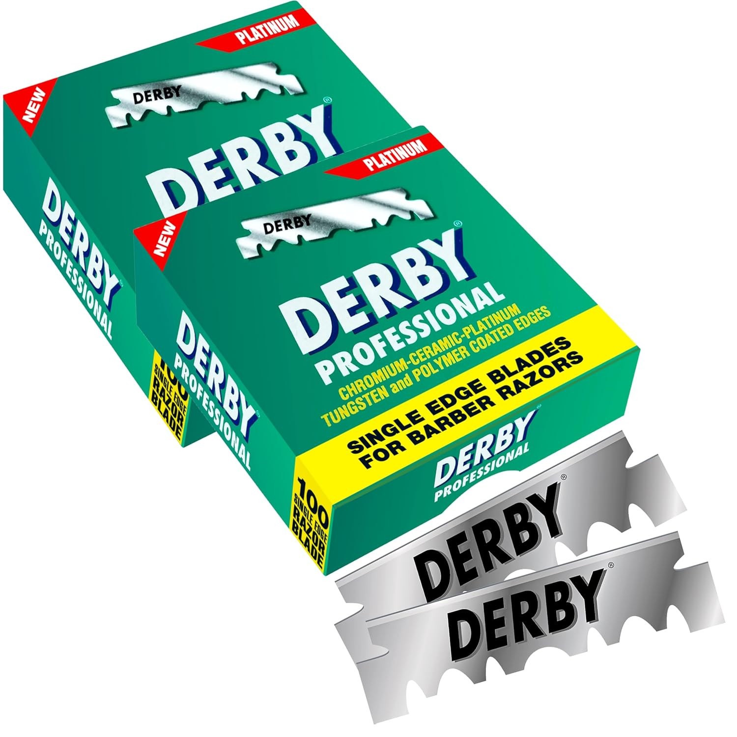 1000 “Derby Professional” Single Edge Razor Blades for straight razor