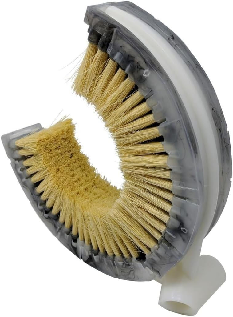 Curved Wash Brush for Exhaust Stack Pipes with Natural Tampico Fiber- 8″-10″