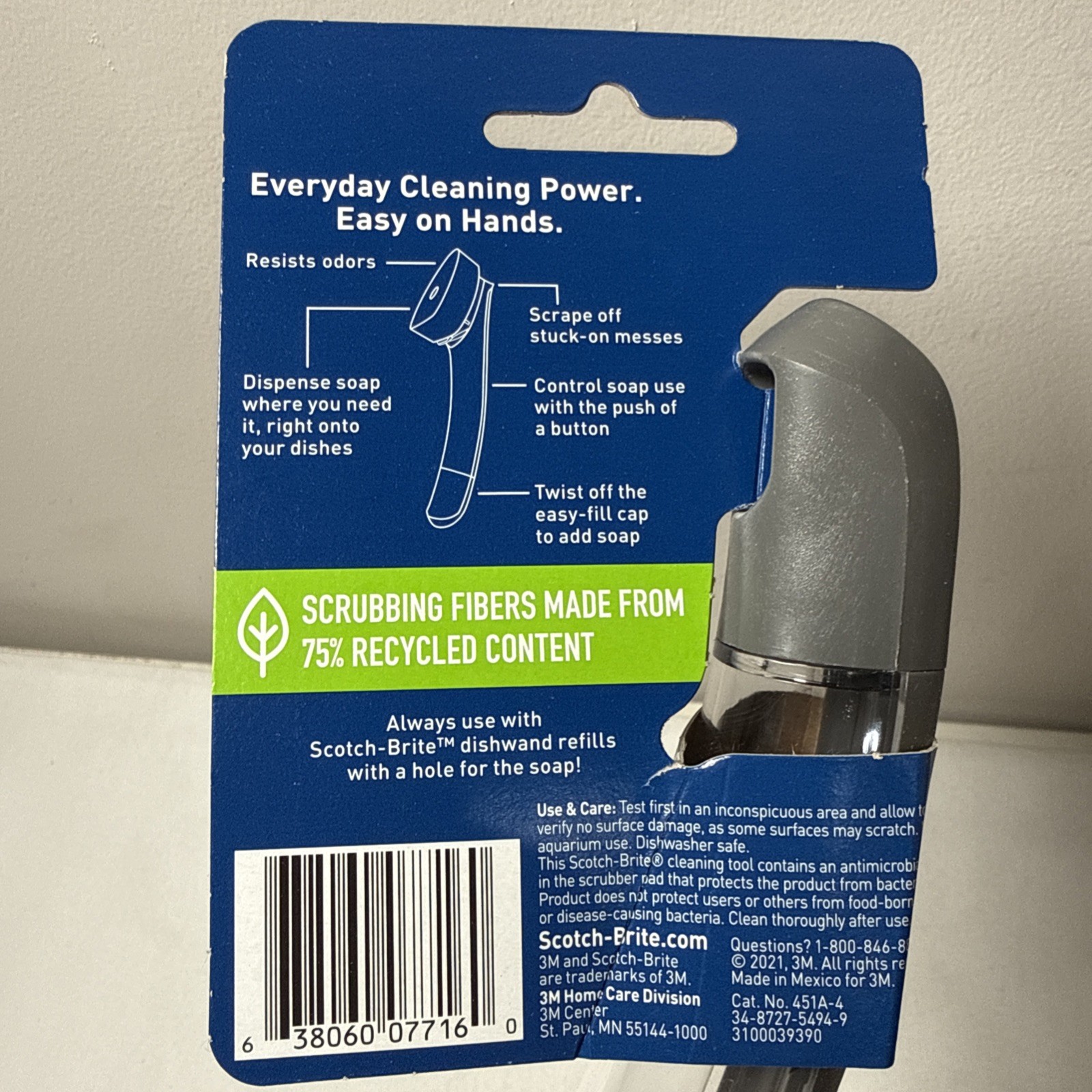 Scotch-Brite Advanced Soap Control Non-Scratch Dots Dishwand
