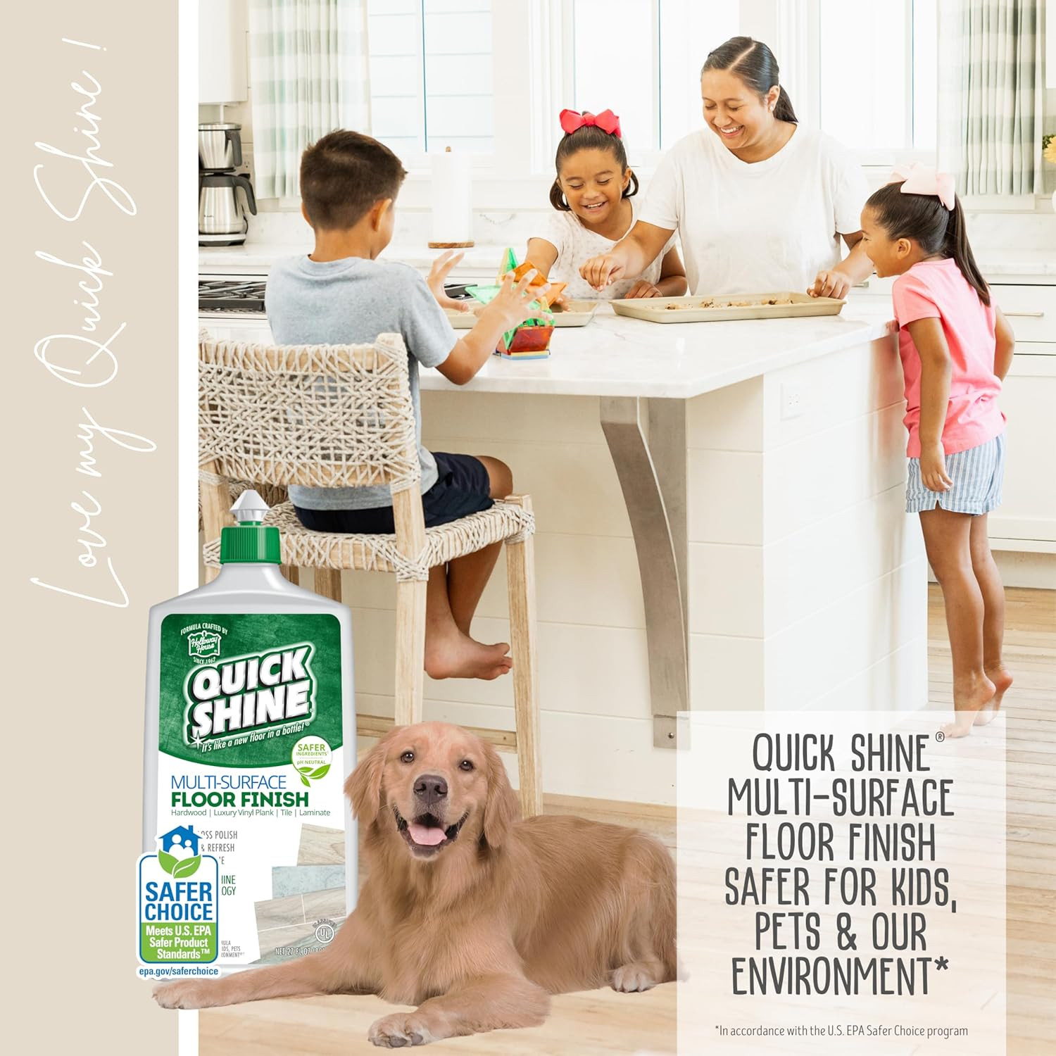 Quick Shine Multi Surface Floor Finish 27Oz, 2Pk | Cleaner & Polish to Use on H