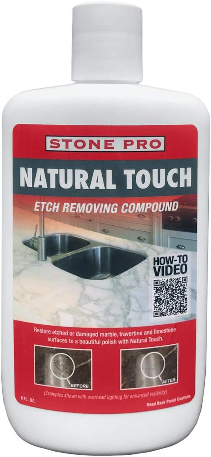 , Etch Remover, Natural Touch, 8 Oz.