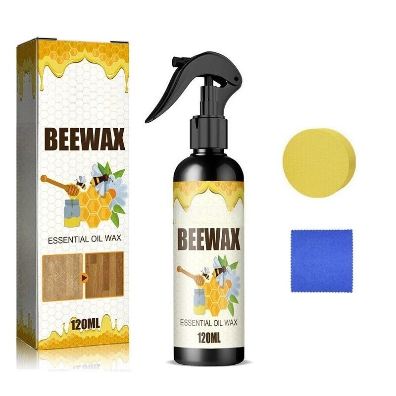 Beeswax Multi-Surface Floor Polish Spray, Waterproof Anti-Crack Home Care
