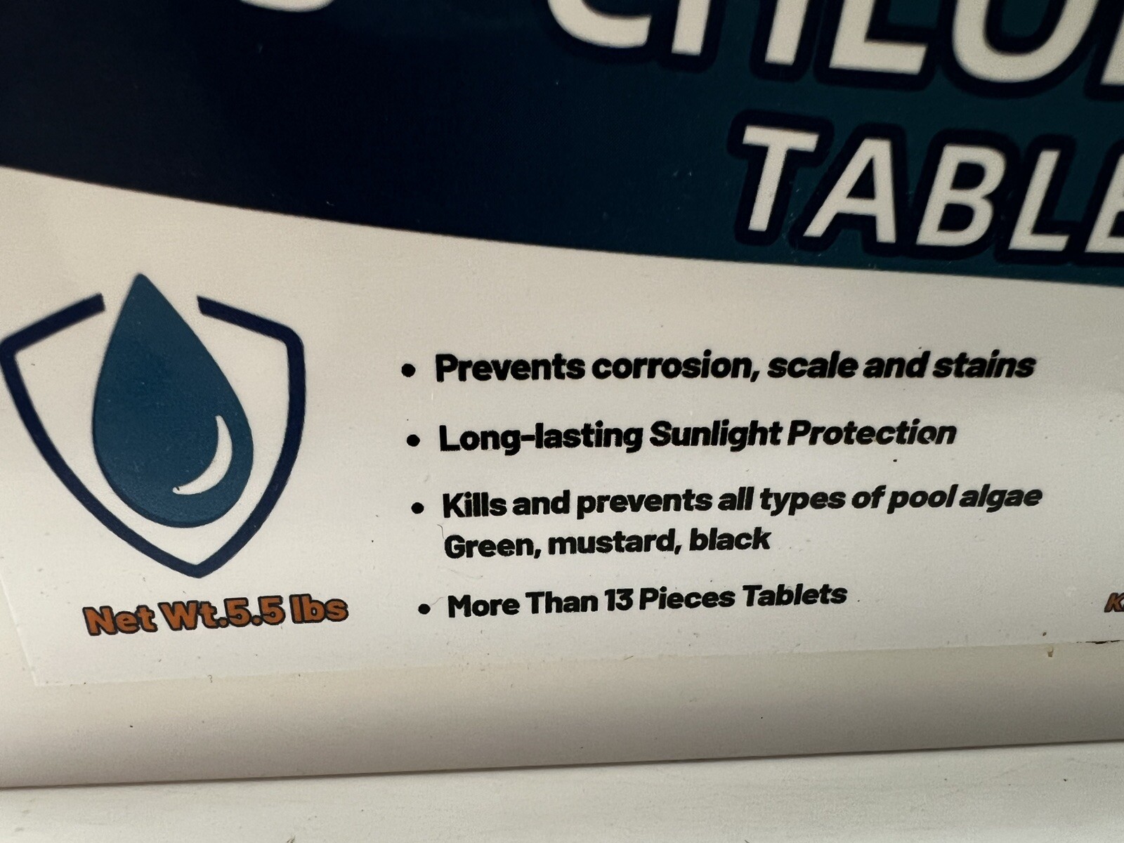 3 inch Advanced Stabilized Chlor inating Tablets Long Lasting 5.5 lb Bucket