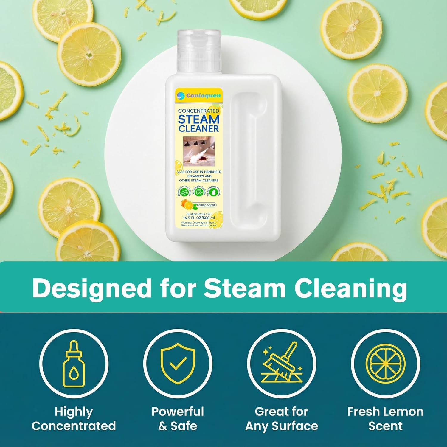 Highly Scented Fragrance Steam Mop Solution 20X Concentrated Makes 2.64 Gallon