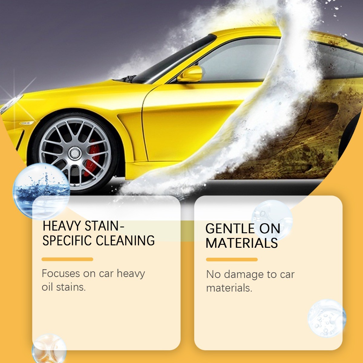 Heavy Duty Car Cleaner Degreaser for Grease Stains Multi-Surface Safe Formula
