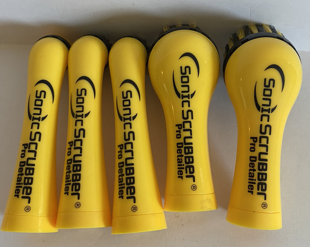 Sonic Scrubber Interchangeable Brush Heads Pro Detailer 5 As Seen On TV