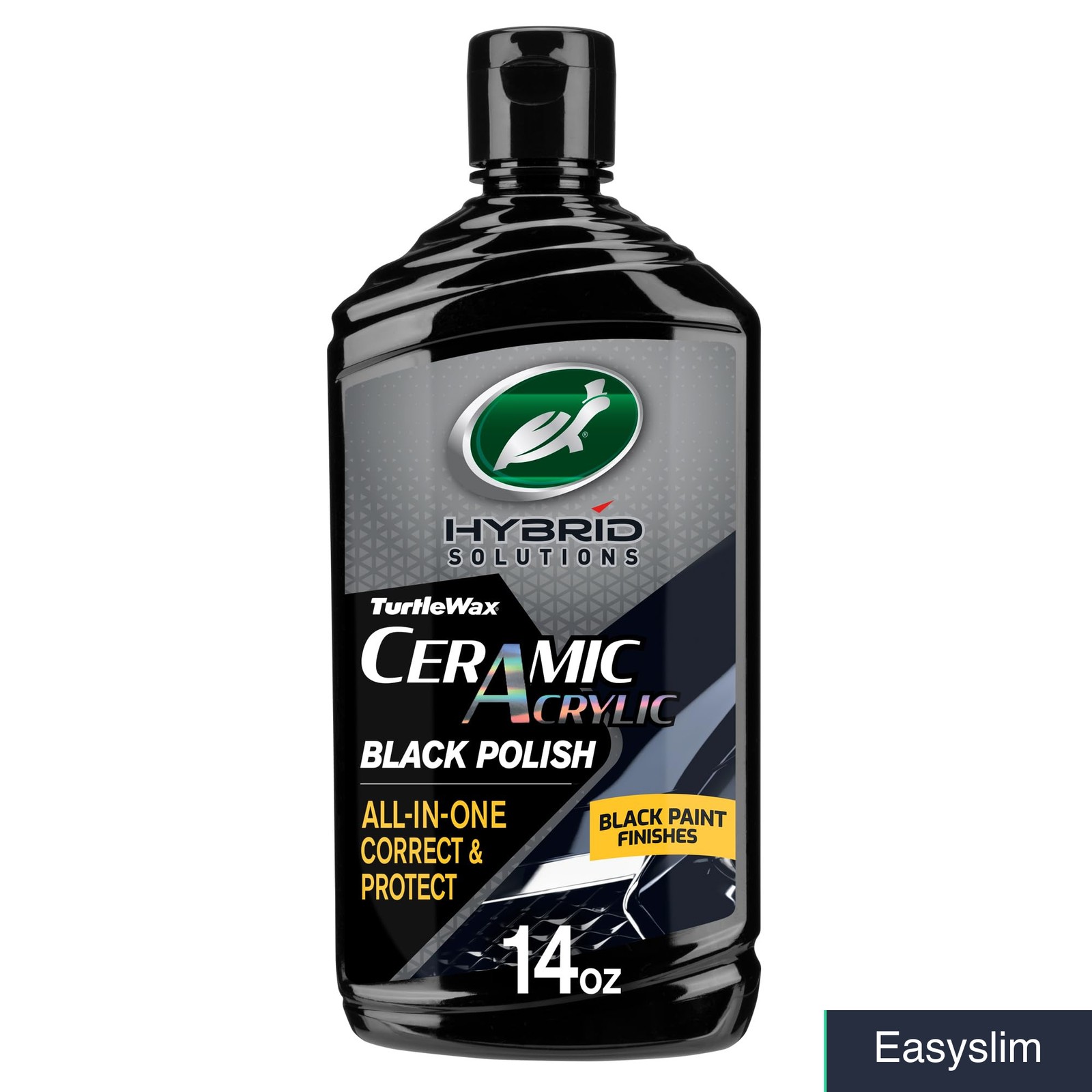 Black Car Wax Polish 14 oz Carnauba Ceramic Coating UV Protection