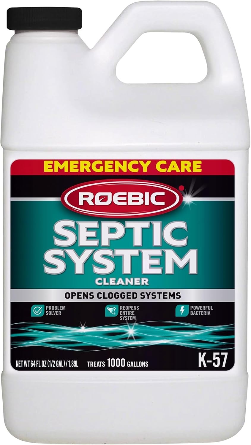 Septic Treatment – 64 Oz Non-Toxic Formula for Clogs & Flow Restoration