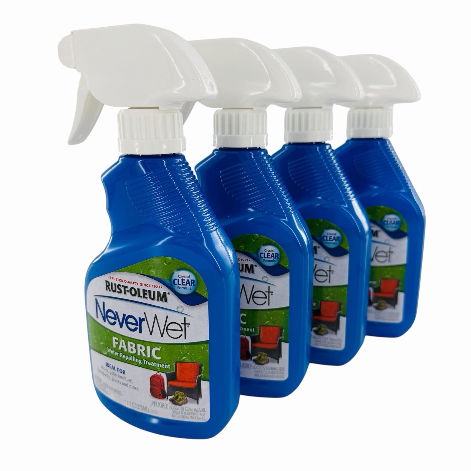 Rustoleum Never Wet Outdoor Fabric 11 fl.oz. Water Repelling Treatment Clear New