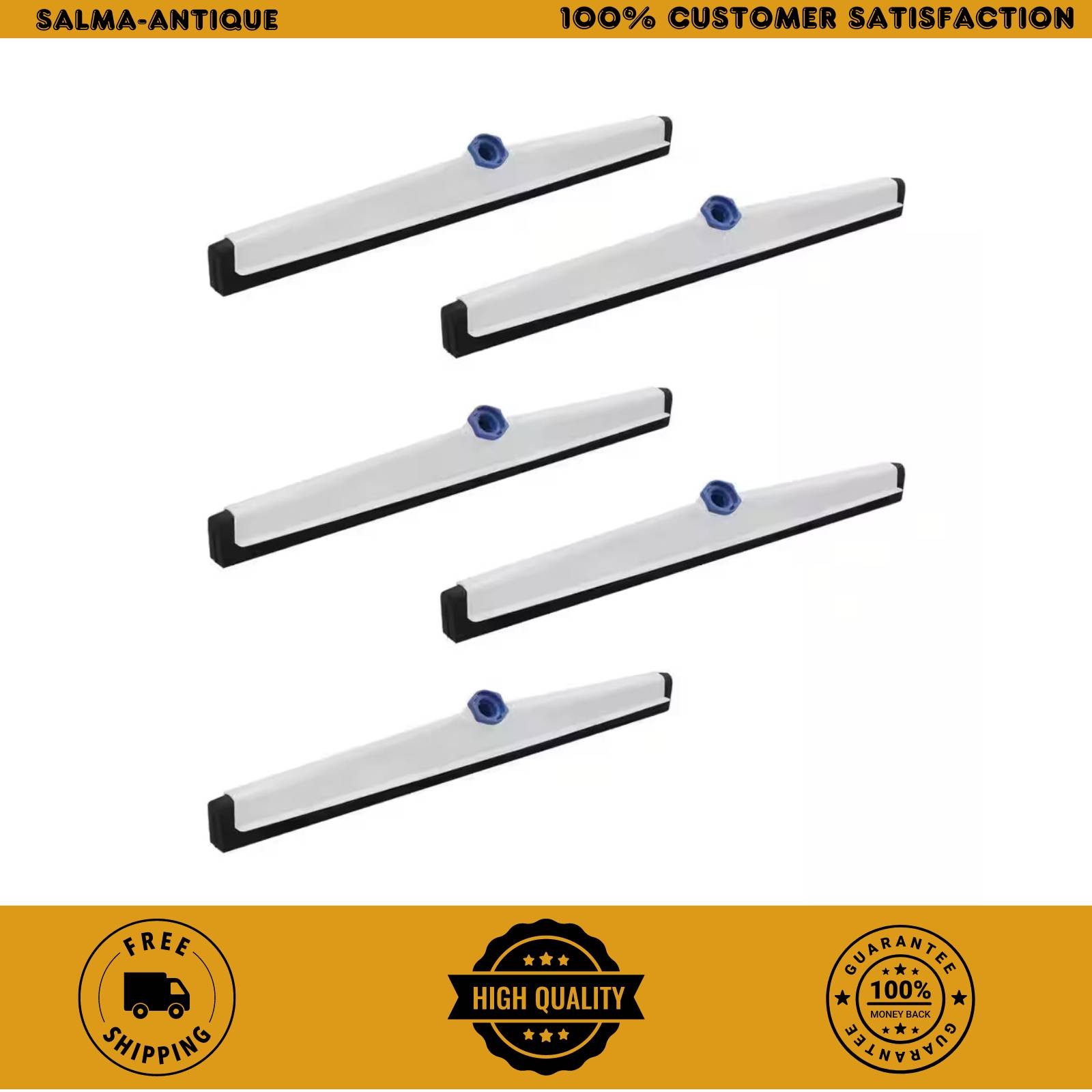 Lock-On 22 In. Foam Rubber Floor Squeegee (5-Pack)