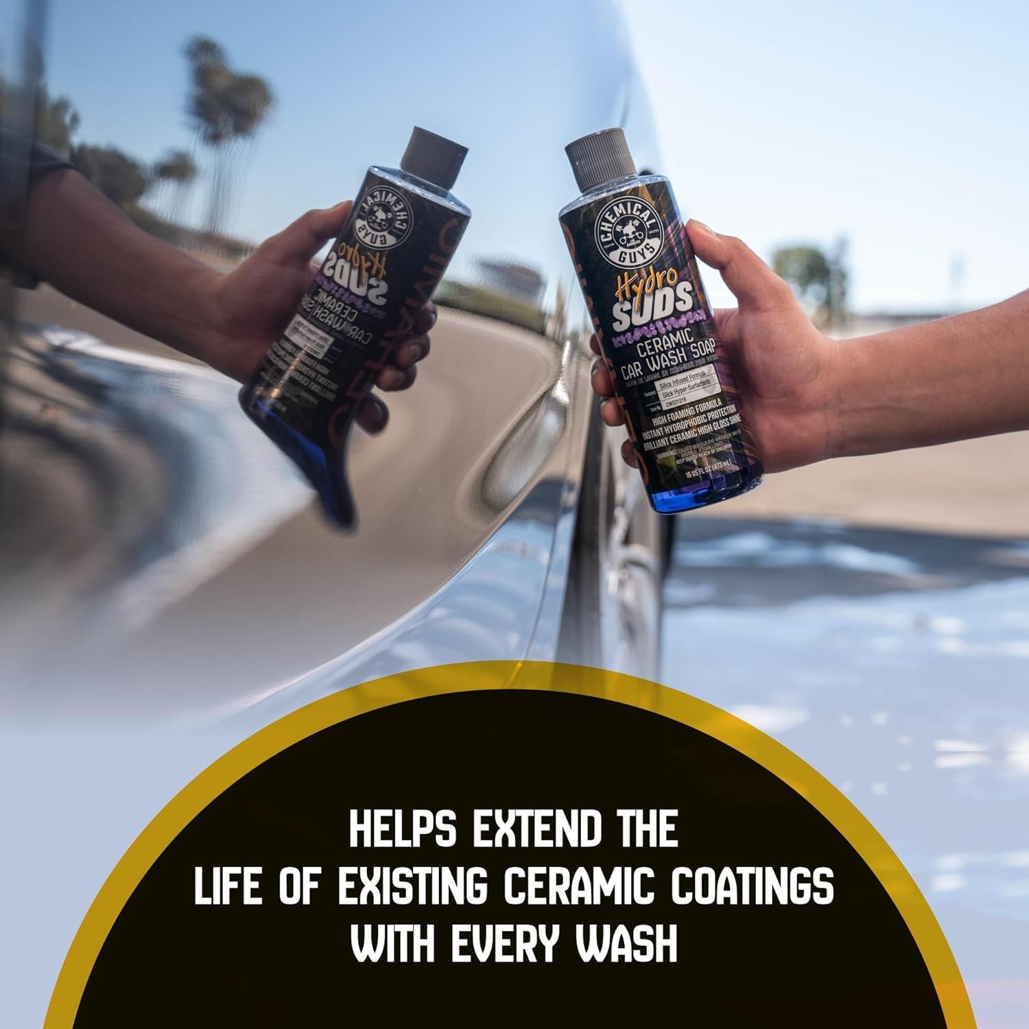 HydroSuds Ceramic, Shine High Foaming Car Wash Soap – Foam Cannon Soap, Works