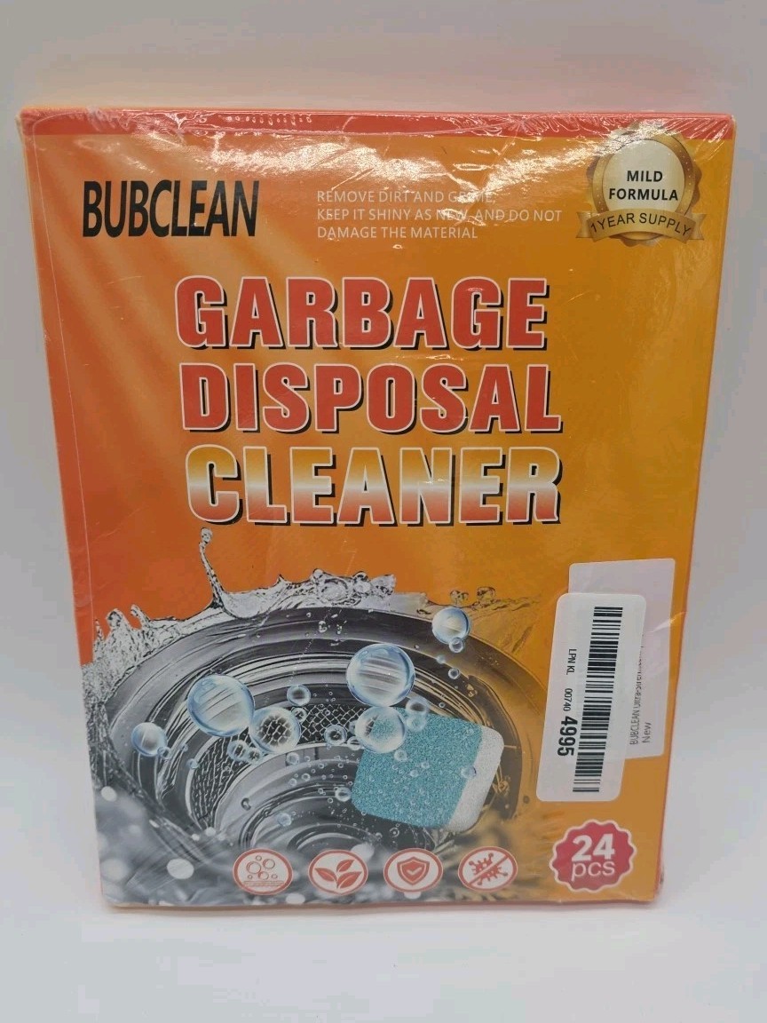 Garbage Disposal Cleanser 1 Year Supply 24 Pack Mild Formula Sealed
