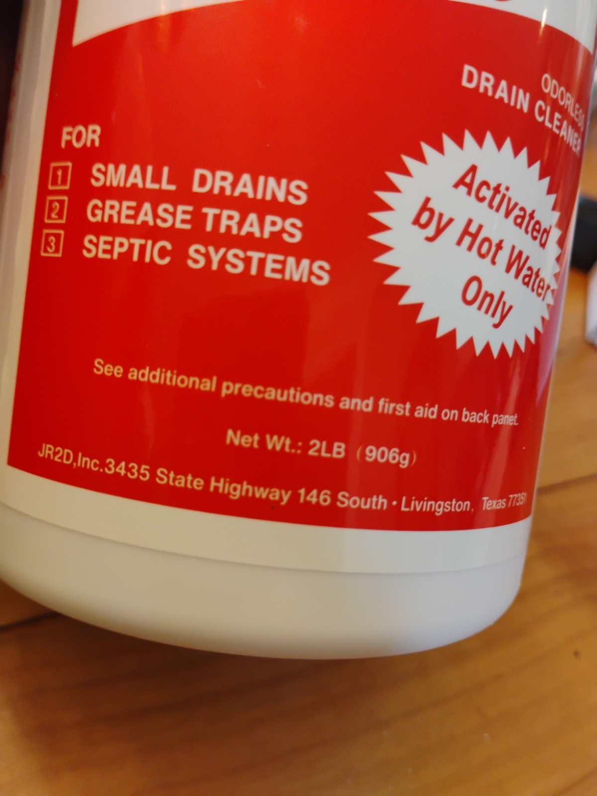 Thrift T-100 2 Lb! 2PACK Odorless Drain Cleaner Small Drains Grease Trap Septic