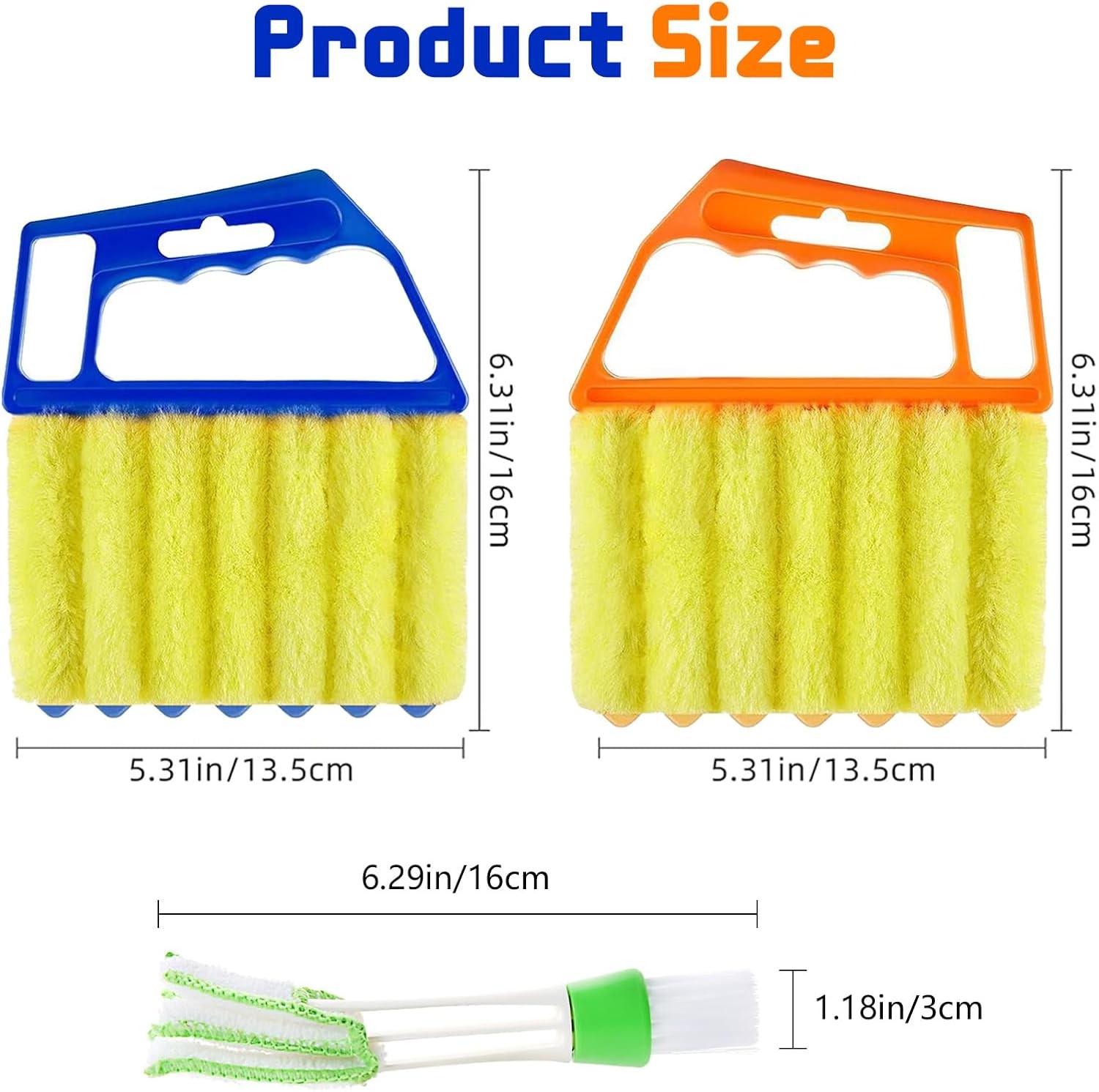 4Pcs Mini Handheld Venetian Blind Cleaner Set for Dusting Windows