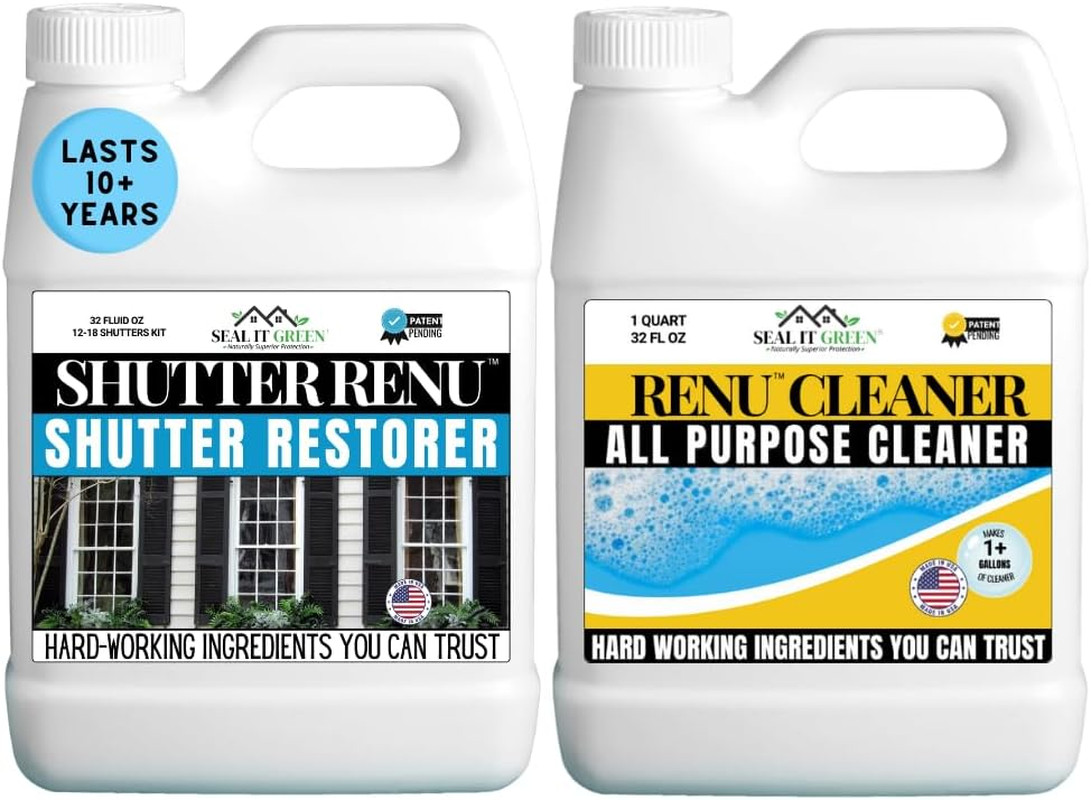 Wipe on | Advanced Color Restorer & Protectant for Faded Shutters | Plastic Car