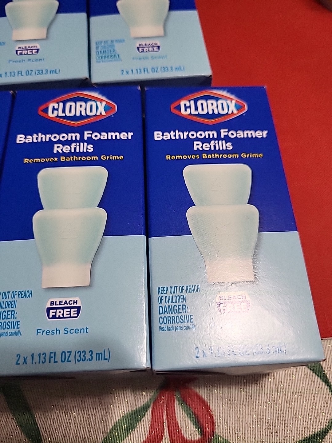 Lot of 5 Clorox Fresh Scent Spray Bathroom Foamer Refills 2 In Each Box New!