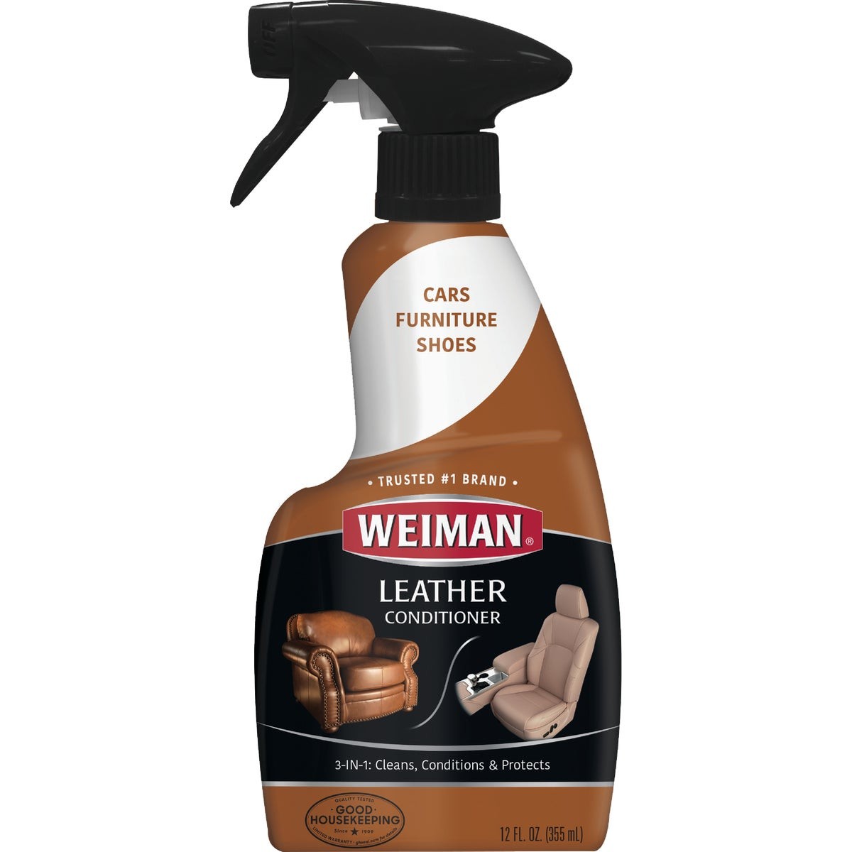 Weiman 12 Oz. Trigger Spray Leather Care Cleaner & Polish 75 Pack of 6 Weiman 75