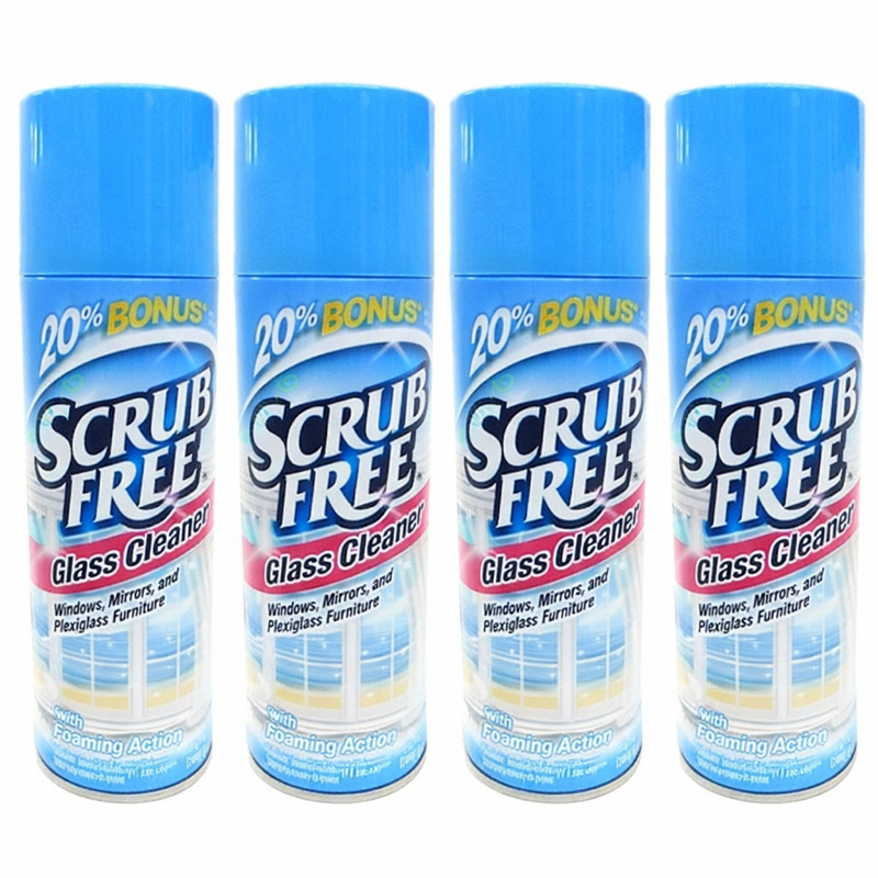 Scrub Free BATHROOM CLEANER W Foaming Action 12oz Pack of 4