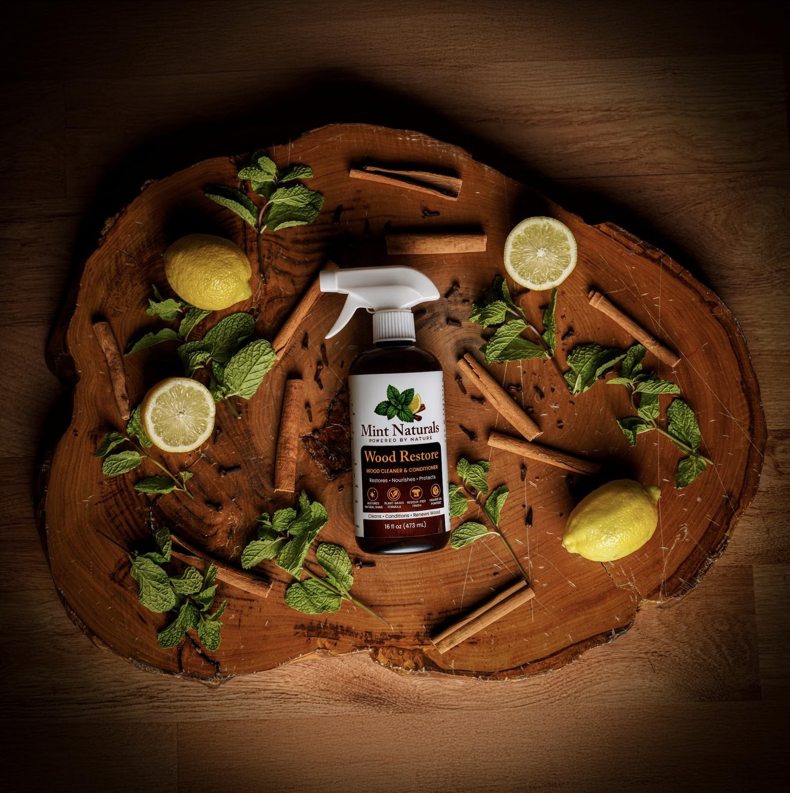 Natural PlantBased Wood Cleaner And Furniture Polish Care Conditioner 16oz