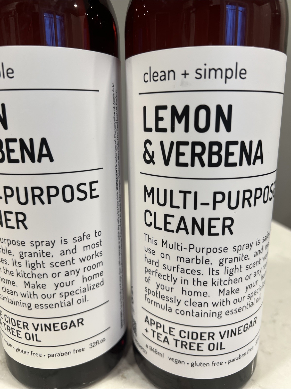 (2-Pk) CLEAN + SIMPLE ~ LEMON VERBENA Kitchen Refresher Cleaner Odor Deodorizer